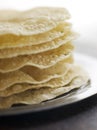 Stack Of Papadoms Royalty Free Stock Photo