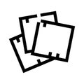 Stack of paper documents creating files icon Royalty Free Stock Photo