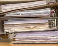 Stack of Paper files Royalty Free Stock Photo