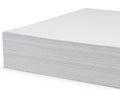 Stack of paper sheets isolated on white background Royalty Free Stock Photo