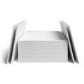 Stack of paper sheets isolated on white background Royalty Free Stock Photo