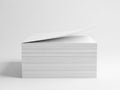 Stack of paper sheets isolated on white background Royalty Free Stock Photo