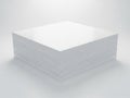 Stack of paper sheets, isolated on white background Royalty Free Stock Photo