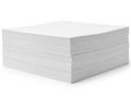 Stack of paper sheets isolated on white background Royalty Free Stock Photo