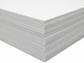 Stack of paper sheets isolated on white background Royalty Free Stock Photo