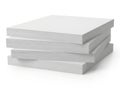 Stack of paper sheets isolated on white background Royalty Free Stock Photo