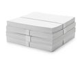 Stack of paper sheets isolated on white background Royalty Free Stock Photo