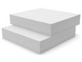 Stack of paper sheets isolated on white background Royalty Free Stock Photo
