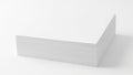 Stack of paper sheets isolated on white background Royalty Free Stock Photo