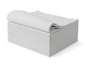Stack of paper sheets isolated on white background Royalty Free Stock Photo