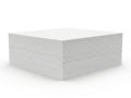 Stack of paper sheets isolated on white background Royalty Free Stock Photo