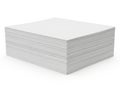 Stack of paper sheets isolated on white background Royalty Free Stock Photo