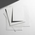 Stack of paper sheets isolated on white background Royalty Free Stock Photo