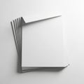Stack of paper sheets isolated on white background Royalty Free Stock Photo