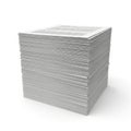 Stack of paper with subtle shadows and highlights for documentation and printing needs Royalty Free Stock Photo