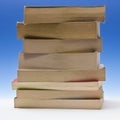 Stack of paperback books