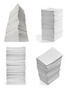 Stack of papers with curl documents office business Royalty Free Stock Photo