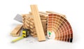 Stack of parquet. Royalty Free Stock Photo