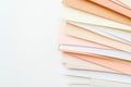 Stack of pastel paper sheets in abstract minimal arrangement Royalty Free Stock Photo