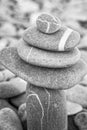 Stack of pebbles in balance