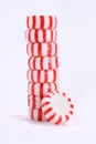 Stack of Peppermint Candies