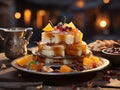 Stack of Phirni Delight Royalty Free Stock Photo