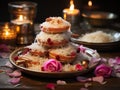 Stack of Phirni Delight Royalty Free Stock Photo