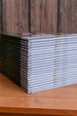 a stack of photo albums Royalty Free Stock Photo