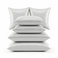 Stack of pillows isolated on white background Royalty Free Stock Photo