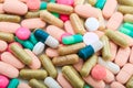 Stack of pills full background Royalty Free Stock Photo