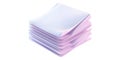 Stack of pink sticky notes isolated on transparent background Royalty Free Stock Photo