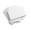 Stack of plain and lined white paper sheets neatly arranged together on a flat surface Royalty Free Stock Photo