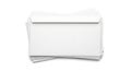 Stack of plain white envelopes ready for mailing and correspondence Royalty Free Stock Photo