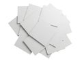 Stack of plain white paper sheets Royalty Free Stock Photo