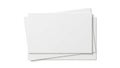 Stack of plain white paper sheets neatly arranged on a flat surface Royalty Free Stock Photo