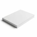 Stack of plain white paper sheets neatly arranged on a flat surface Royalty Free Stock Photo