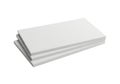 Stack of plain white paper sheets neatly arranged on a flat surface Royalty Free Stock Photo