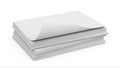 Stack of plain white printer paper sheets neatly arranged on a flat surface Royalty Free Stock Photo