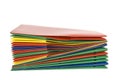 Stack of Plastic Report Folders Royalty Free Stock Photo