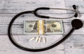 High cost of medical care concept Royalty Free Stock Photo