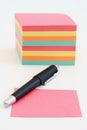 Stack of post-its Royalty Free Stock Photo