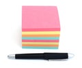 Stack of post-its Royalty Free Stock Photo