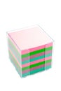 Stack of post-its in a container Royalty Free Stock Photo