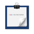 Stack of post it paper. Realistic vector notepaper. Reminder.