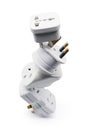 Stack of Power Adaptors Royalty Free Stock Photo