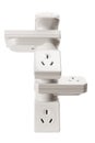 Stack of Power Adaptors Royalty Free Stock Photo
