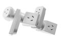 Stack of Power Adaptors Royalty Free Stock Photo