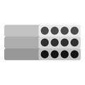 Stack of precast reinforced concrete slabs icon Royalty Free Stock Photo