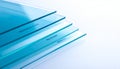 Precision Cut Glass Sheets in a Stack Royalty Free Stock Photo