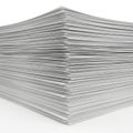 Stack of printer paper Royalty Free Stock Photo